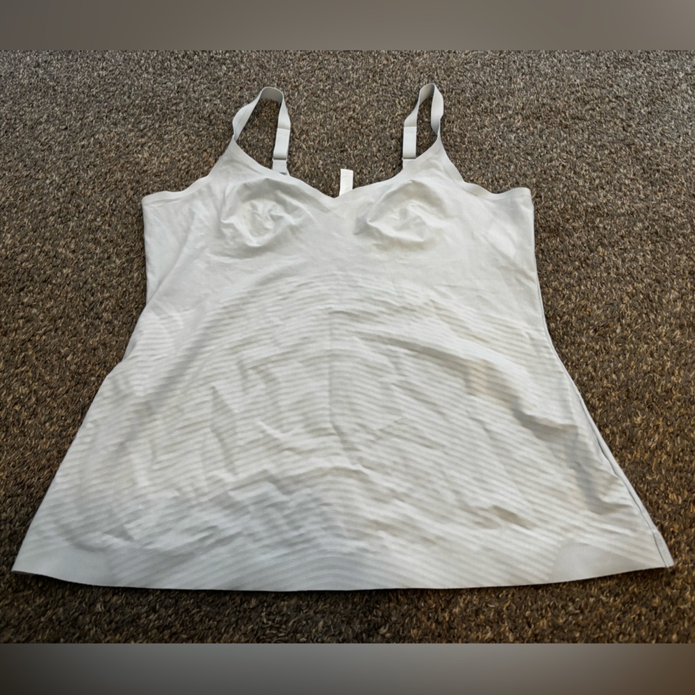 Spanx compression tank light blue size 1X